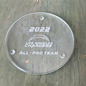 Los Angeles Chargers Logo Coaster